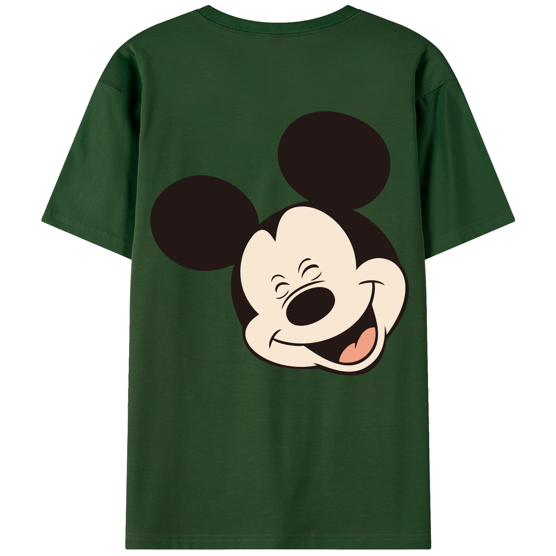 （画像用） ミッキーマウス Mickey Mouse 綿100％半袖Tシャツ（背面プリント）